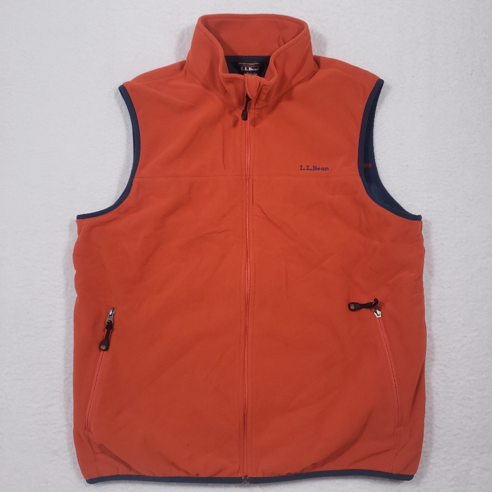🚫SOLD🚫LL Bean Full Zip mountain Classic Fleece Vest Mens Size L
